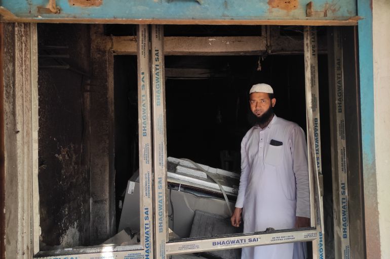 Suhail Khan's shop in the Kadamtala market was torched by a Hindu mob on 7 October [Arshad Ahmed_Al Jazeera]
